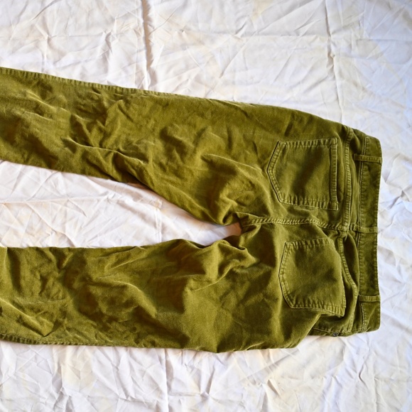 J.Jill Olive Green Slim‑Leg Corduroy Pants – Size 4P - Picture 4 of 8
